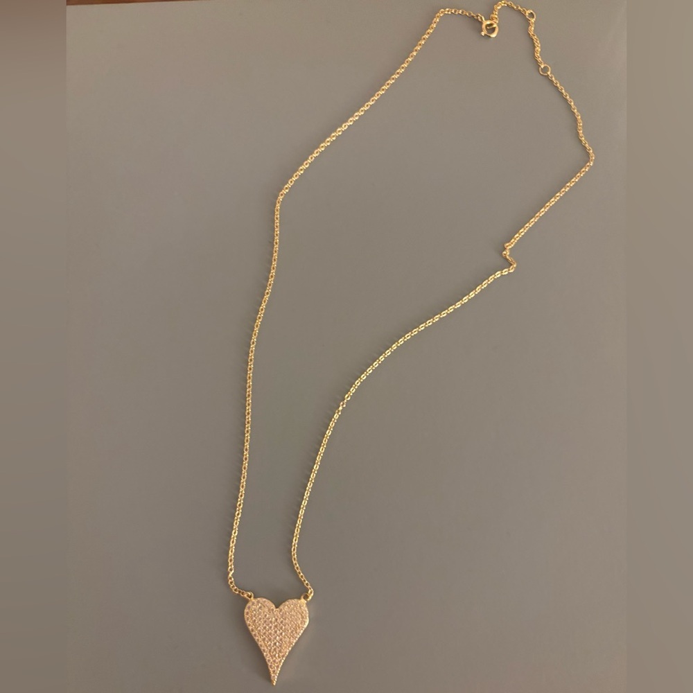 Gold Heart Pendant Necklace